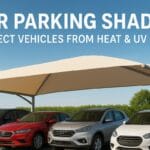 How Tensile Car Parking Shades Protect Vehicles from Heat & UV Rays