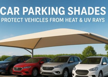 How Tensile Car Parking Shades Protect Vehicles from Heat & UV Rays