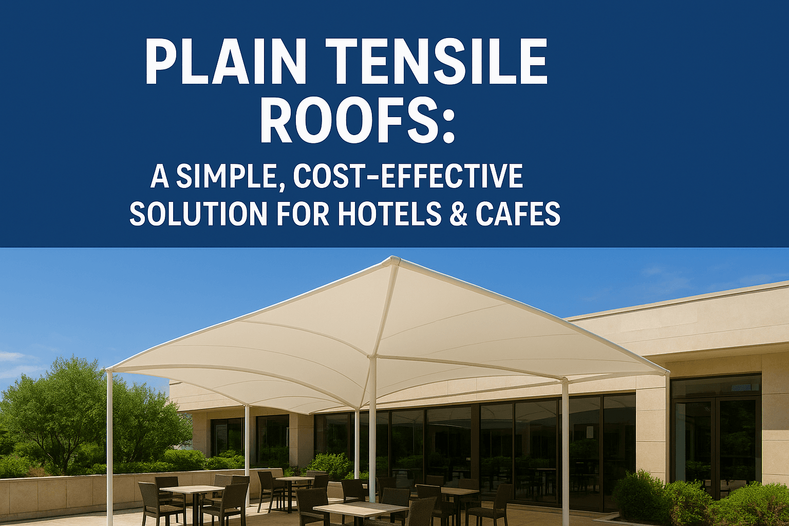 Plain Tensile Roofs: The Perfect Blend of Style and Savings for Hotels & Cafes